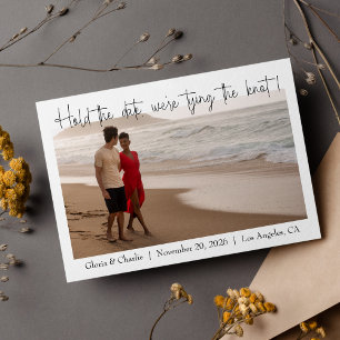 Simple and Modern Hold The Date Photo Save The Date