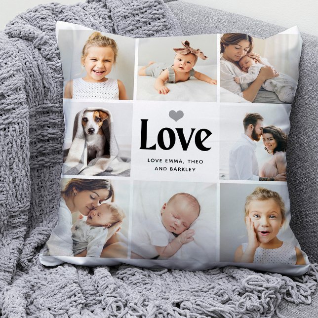 Simple and Modern | Love Photo Collage Cushion (Creator Uploaded)