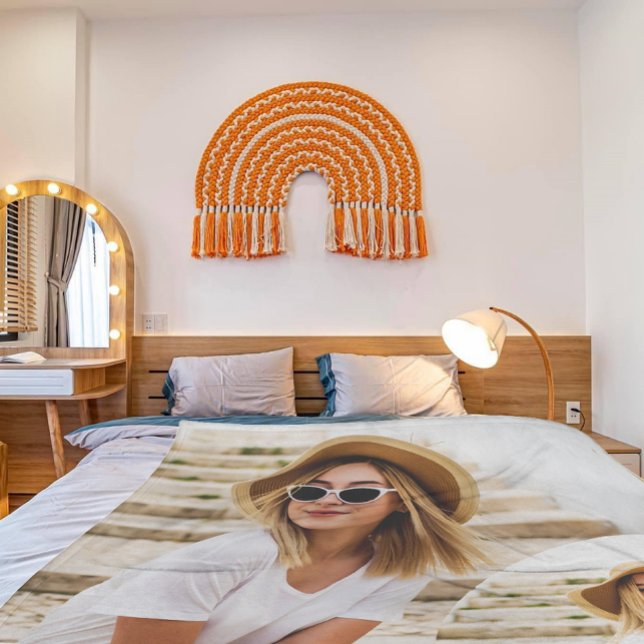 Simple and Modern Photo Collage Fleece Blanket (Creator Uploaded)