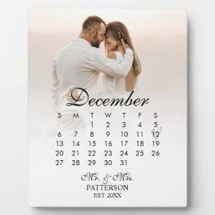 Simple and Modern Wedding Date Plaque