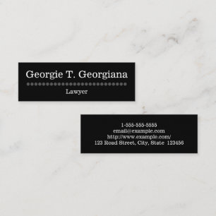 Simple and Plain Lawyer Business Card