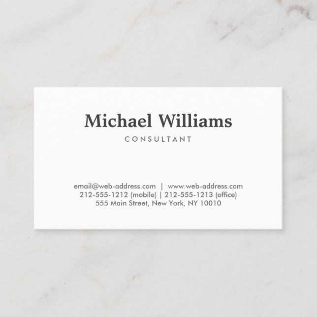 Simple and Professional Business Card (Front)