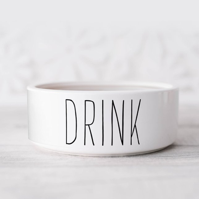 Simple and Sweet Personalised Dog Water Bowl (Creator Uploaded)