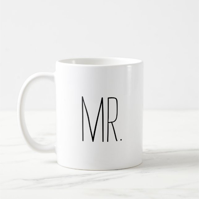 Simple and Sweet Personalised Mr. Coffee Mug (Left)