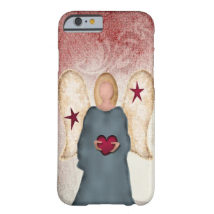 Simple Angel Holding Heart Art Barely There iPhone 6 Case