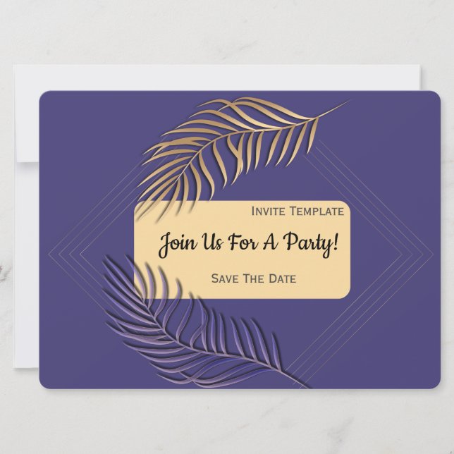 Simple Any Occasion Classy Party Invitation (Front)