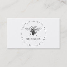 Simple Apiary Honey Bee In Circle Round Beekeeper