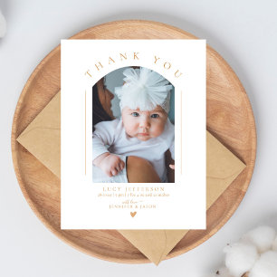 Simple Arch Elegant Baby Shower Photo Postcard