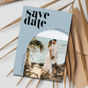 Simple Arch Photo Beach Wedding Save the Date