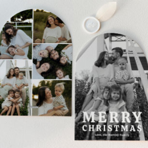 Simple Arch Photo Christmas Cards
