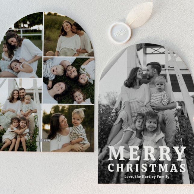 Simple Arch Photo Christmas Cards (Creator Uploaded)