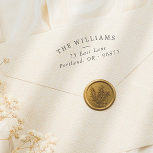 Simple Arched Family Name & Return Address Self-inking Stamp