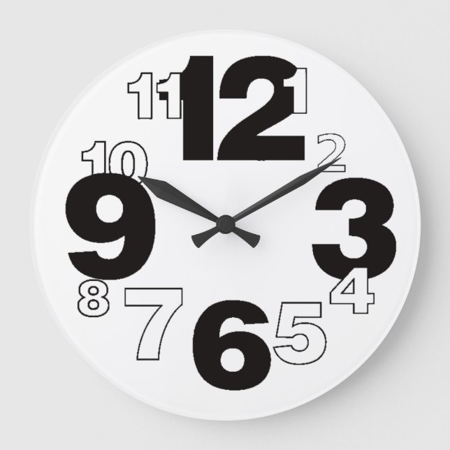 Simple art large clock (Front)