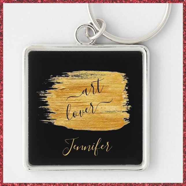 Simple Art Lover Minimalist Design  Keychain (Creator Uploaded)