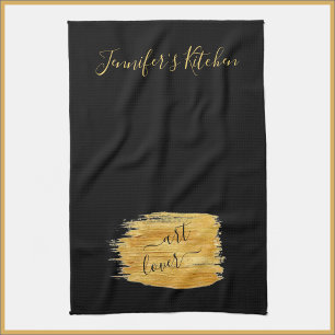 Simple Art Lover Minimalist Design    Tea Towel