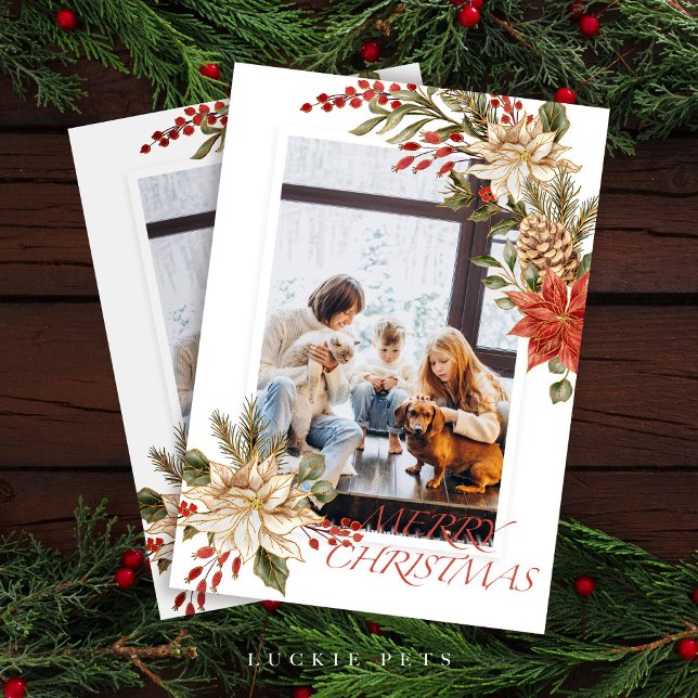 Simple Artistic Merry Christmas Holiday Card  (Creator Uploaded)