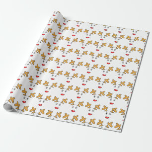 Simple artwork inspired Rudolph red nosed reindeer Wrapping Paper