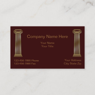 Simple Attorney Business Card