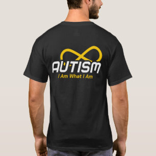 Simple Autism Gold Infinity Knot for Dark Colors T-Shirt