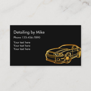 Simple Auto Detailing Business Card