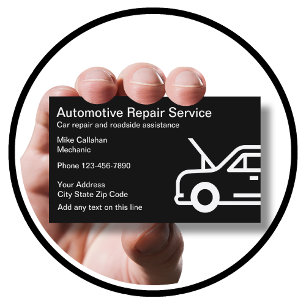 Simple Auto Repair Business Card