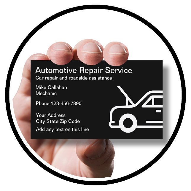 Simple Auto Repair Business Card (Creator Uploaded)