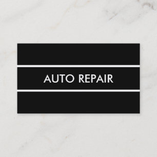 Simple Auto Repair Business Card