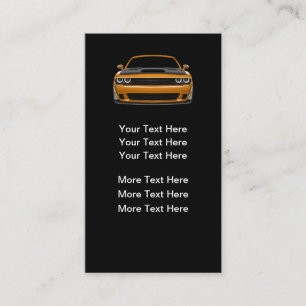 Simple Automotive Business Cards Vertical