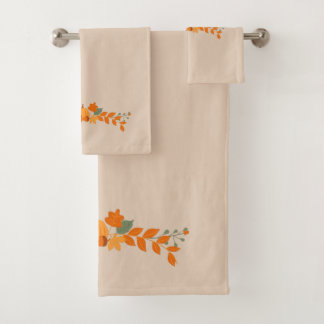 Simple Autumn Foliage  Bath Towel Set