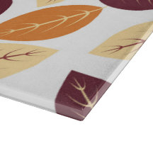 Simple Autumn Leaves Cutting Board