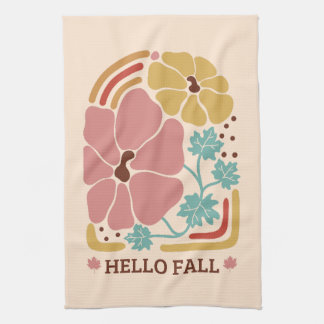 Simple Autumn Season | Hello Fall Pumpkin Tea Towel
