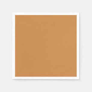 Simple autumn solid color plain pastel copper napkin