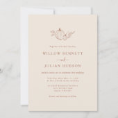 Simple Autumn Wedding Invitation (Front)