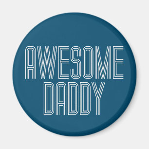 Simple Awesome Daddy Father's Day Magnet