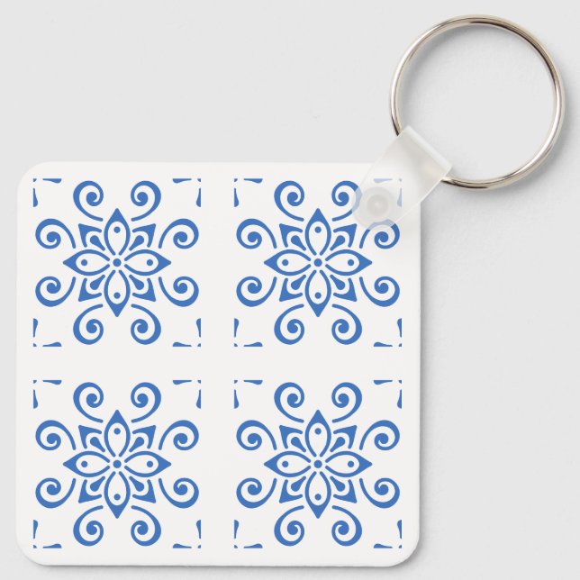 Simple Azulejo Key Ring (Back)