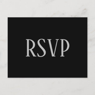 Simple B&G Design- RSVP/Dinner Choices Postcard