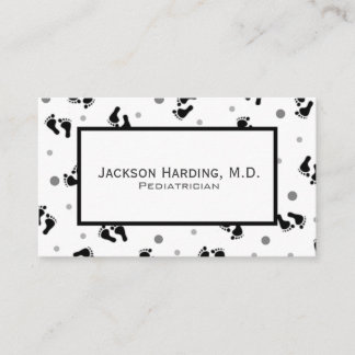 Simple Baby Feet Paediatrics Business Card