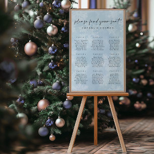 Simple Baby It's Cold Outside Baby Shower Seating Poster