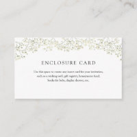 Simple Baby's Breath Enclosure Card