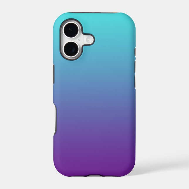Simple Background Gradient Turquoise Blue Purple (Back)