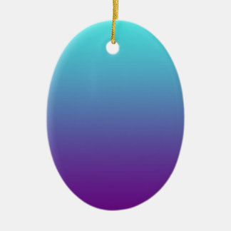 Simple Background Gradient Turquoise Blue Purple Ceramic Tree Decoration