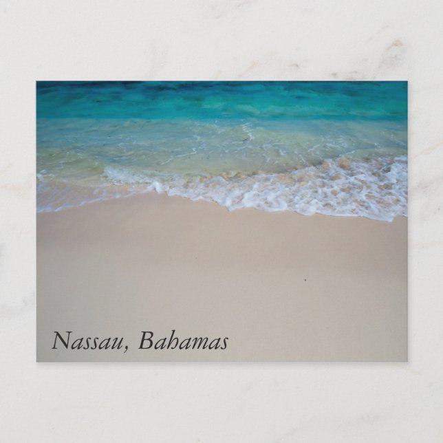 Simple Bahamian Beach Postcard (Front)