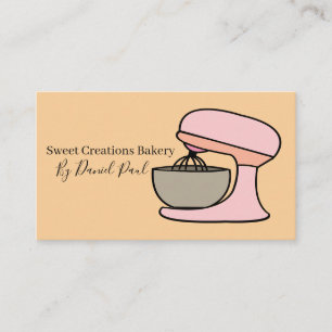 Simple Bakery Pastry Chef Baker Business Card