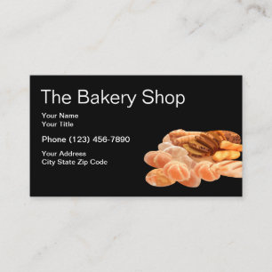 Simple Bakery Shop Business Card