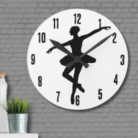 Simple Ballet Black White Ballerina