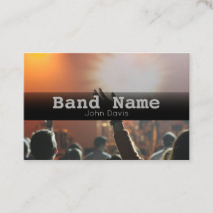 Simple Band Name Business Card
