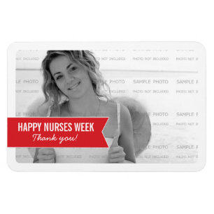 Simple Banner Nurses Week Photo Magnets 4 x 6