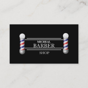 Simple Barber  Business Card