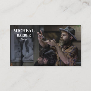 Simple Barber Shop Business Card