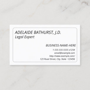 Simple, Basic & Plain Business Card
